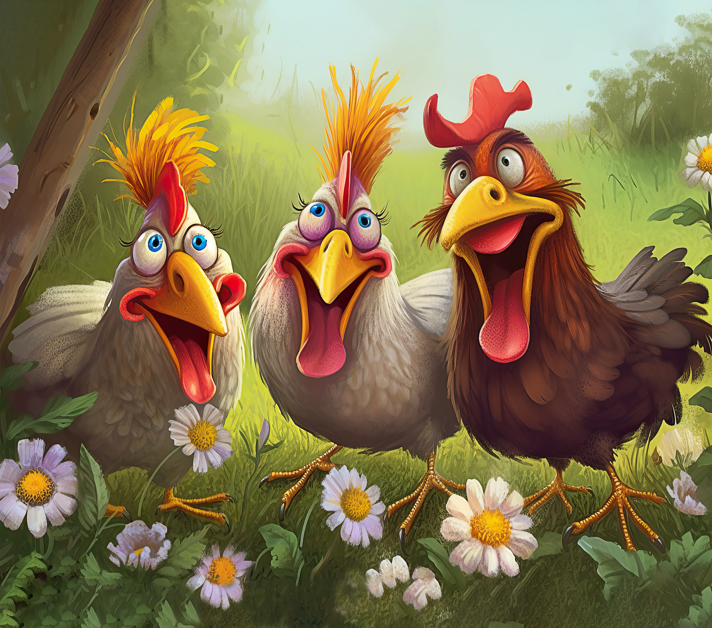 Crazy Chicken 20oz Water Bottle