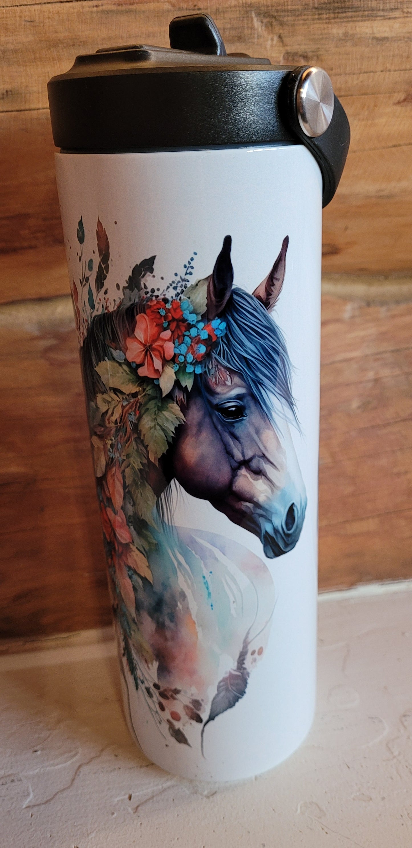 Boho Horse Water Bottle